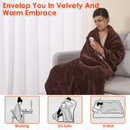 Coperte Elettriche in Flanella – Coperta Termica Extra Morbida per Notte Fredde