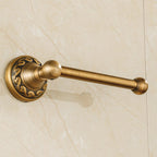 Elegante Porta Rotolo di Carta Igienica in Ottone Antico da Parete