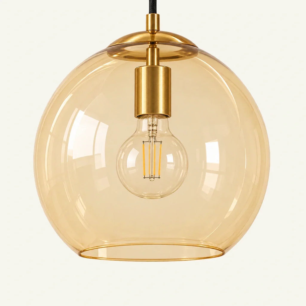 Lampada da Terra in Vetro Moderna – Illuminazione Elegante con Paralume in Vetro