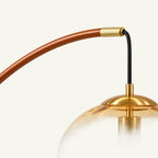 Lampada da Terra in Vetro Moderna – Illuminazione Elegante con Paralume in Vetro