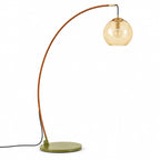Lampada da Terra in Vetro Moderna – Illuminazione Elegante con Paralume in Vetro