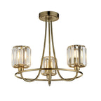 Endon Berenice 3lt Semi Flush Ottone Antico