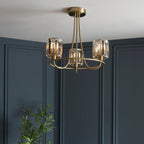 Endon Berenice 3lt Semi Flush Ottone Antico