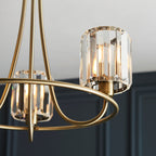 Endon Berenice 3lt Semi Flush Ottone Antico