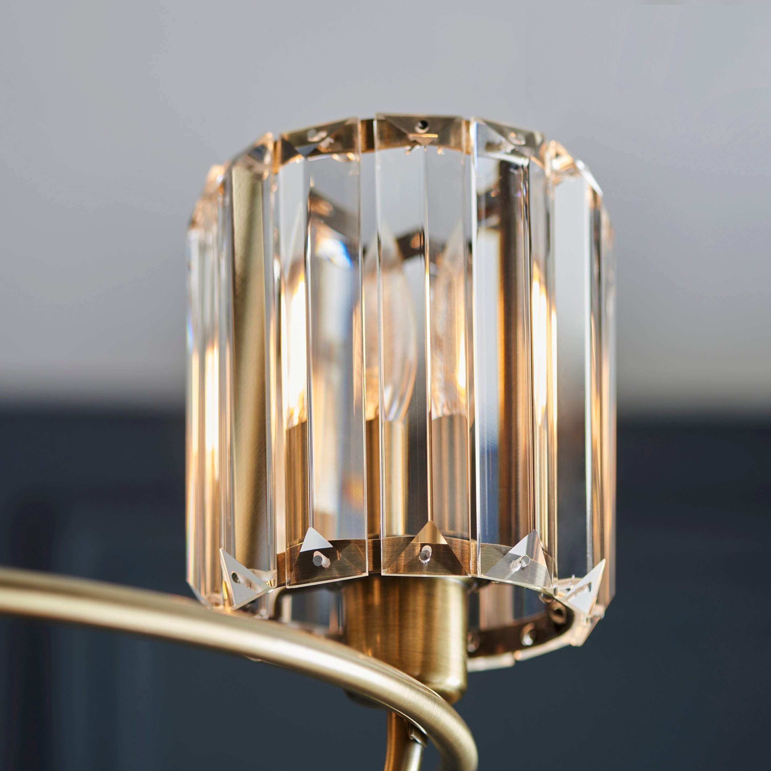 Endon Berenice 3lt Semi Flush Ottone Antico