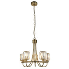 Lampadario Endon Berenice 5lt Ottone Antico