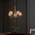 Lampadario Endon Berenice 5lt Ottone Antico