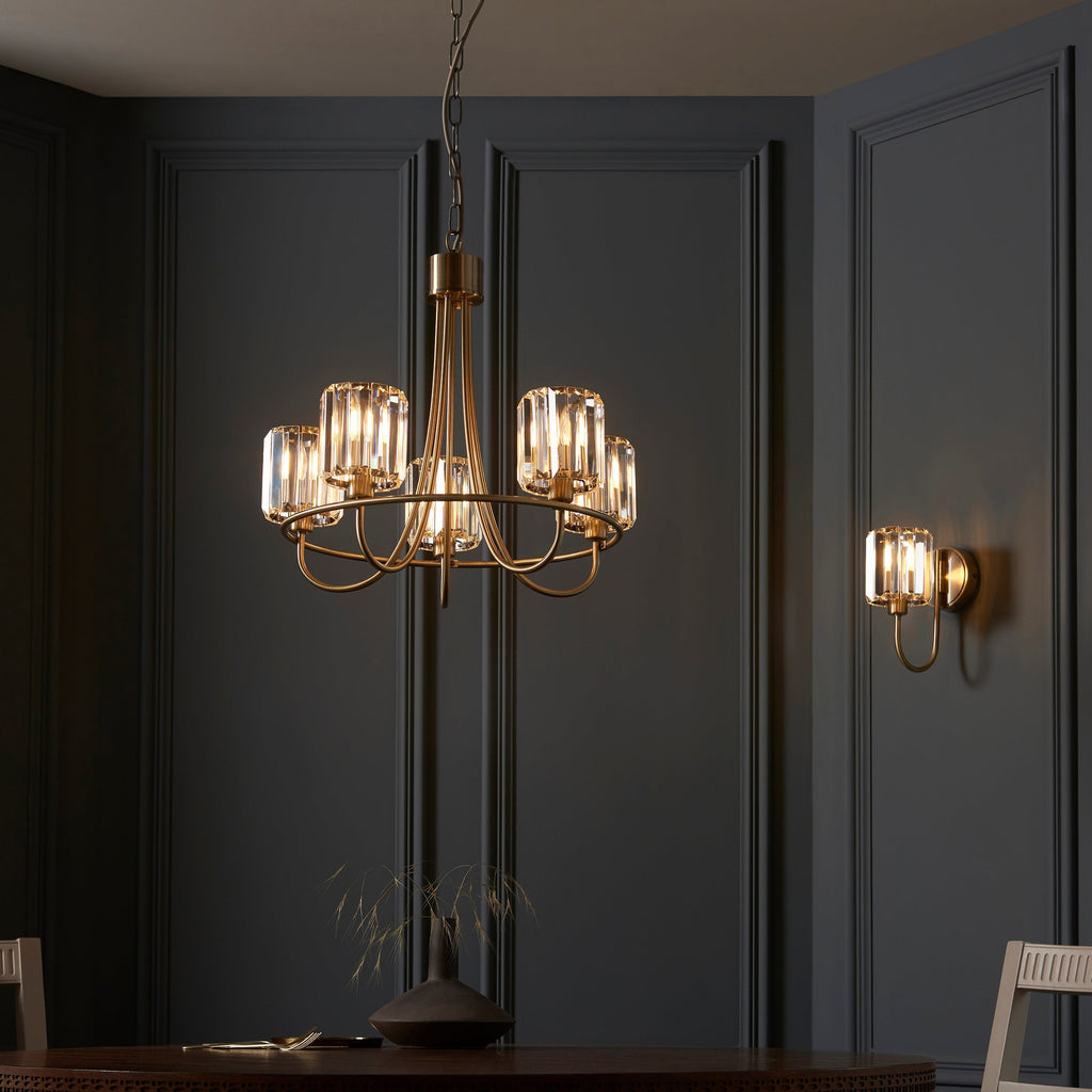 Applique Endon Berenice in Ottone Antico