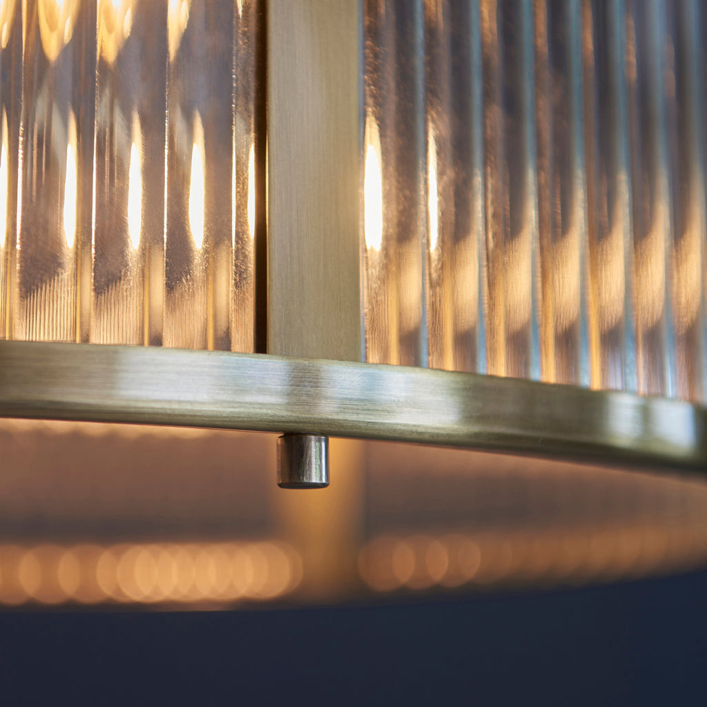Lampadario Endon Ridgeton 3 luci Ottone Antico