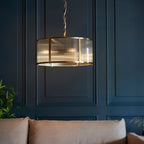 Lampadario Endon Ridgeton 3 luci Ottone Antico