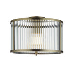 Endon Ridgeton Flush Ottone Antico