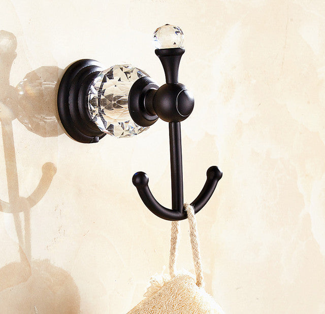 Ganci per Cappotti in Metallo Cristallo Stile Europeo Ganci Decorativi da Parete
