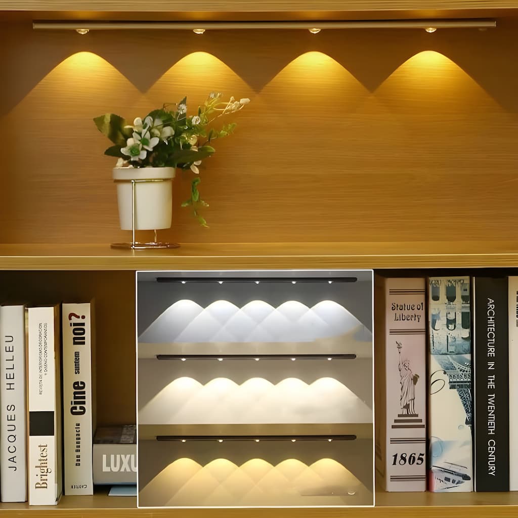 Lampada LED senza fili con sensore di movimento | Ricaricabile, dimmerabile e 3 colori