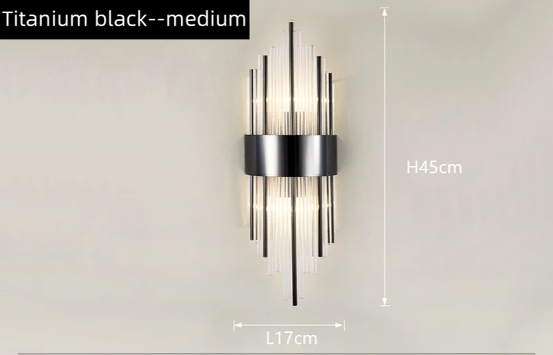 AuriLux Nordic Lampada da Parete in Cristallo