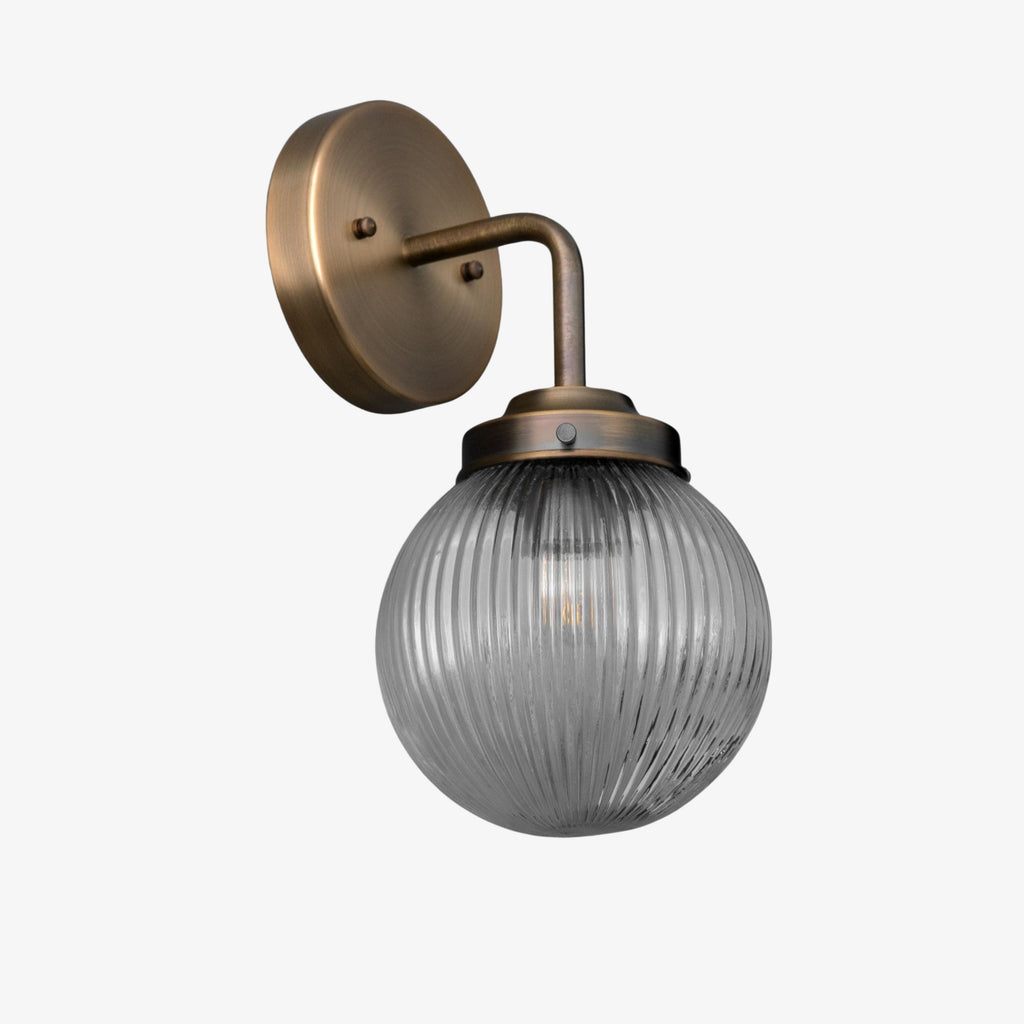 Applique da Parete in Vetro per Illuminazione Industriale per Soggiorno