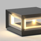 Lampade da esterno in metallo LED contemporanee Ray, nere