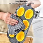 Stampo per Muffin in Silicone con Struttura Metallica Robusta – Stampo Flessibile per Muffin e Cupcake