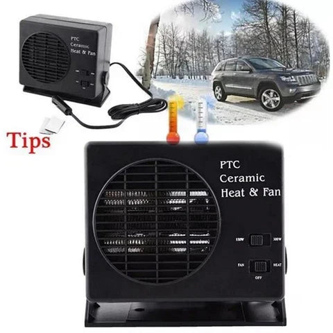 Riscaldamento Auto 12V 150W/300W – Riscaldatore e Ventilatore Ceramico per Auto