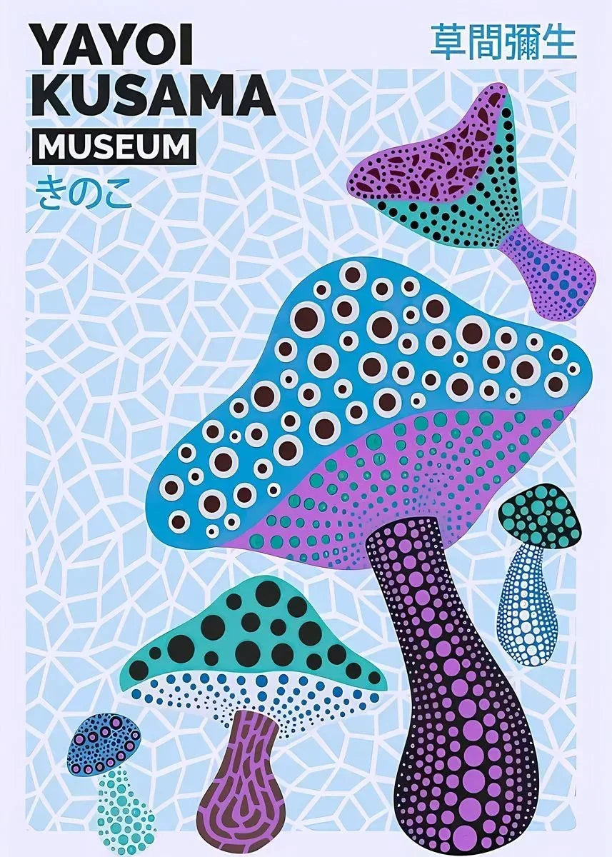 Arte da Parete in Tela Moderna di Yayoi Kusama