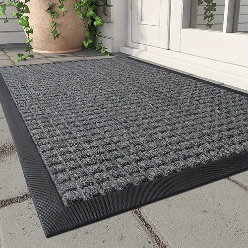 CleanStep – Tappetino d'ingresso elegante con motivo a griglia per un ingresso curato