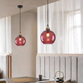 Lampade a sospensione in vetro effetto onda d'acqua