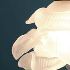 Lampada a sospensione LED 1 luce in vetro petalo vintage francese