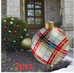 Palla di Natale Gonfiabile 60 cm – Decorazione Natalizia in PVC Resistente alle Intemperie per Esterni