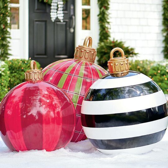 FestiGlow - pallone di Natale gonfiabile resistente alle intemperie per feste all'aperto