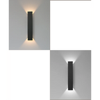 LumaShield Duo – Lampada da Parete LED Nera & Bianca