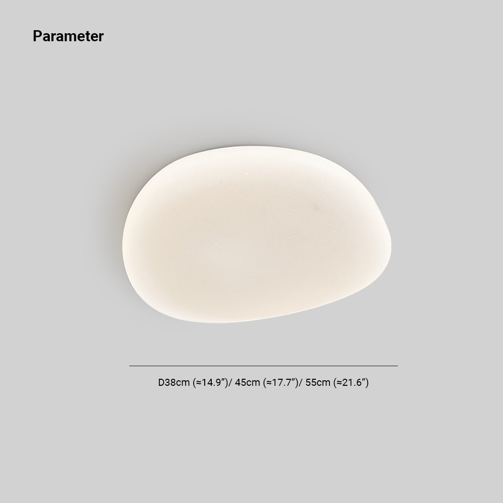 Sayu Flush Mount Ceiling Light, Pebbles Shape