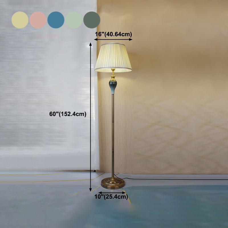 Lampade da Terra Tiffany Moderni LED Metallo Tessuto Soggiorno/Camera da Letto