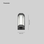 Lampada da Parete Esterno Marve Nordic Up Down, Bianco/Nero