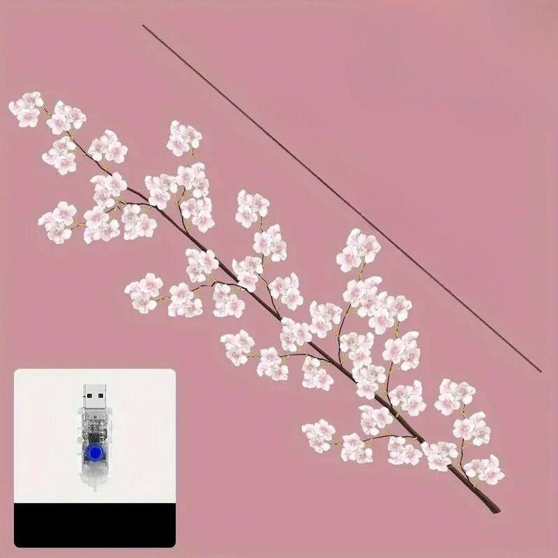 BlossomAura Light – Lampada LED USB a tema fiori di ciliegio