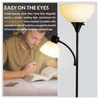 Lampada da Terra LED con Due Fonti di Luce – Lampada da Terra con Luce di Lettura