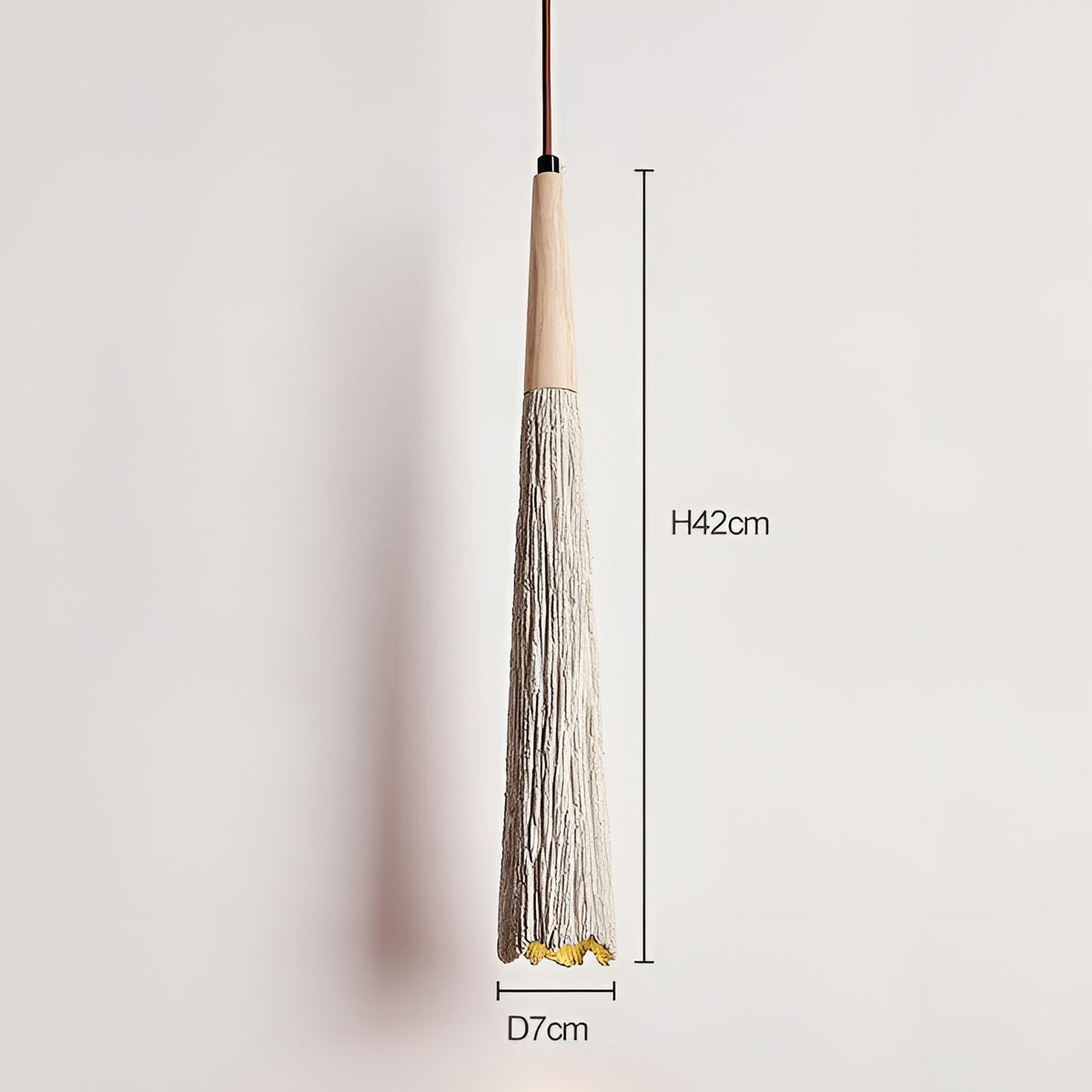 Lampada a sospensione in cemento – Design senza tempo e luce calda | Per ambienti domestici