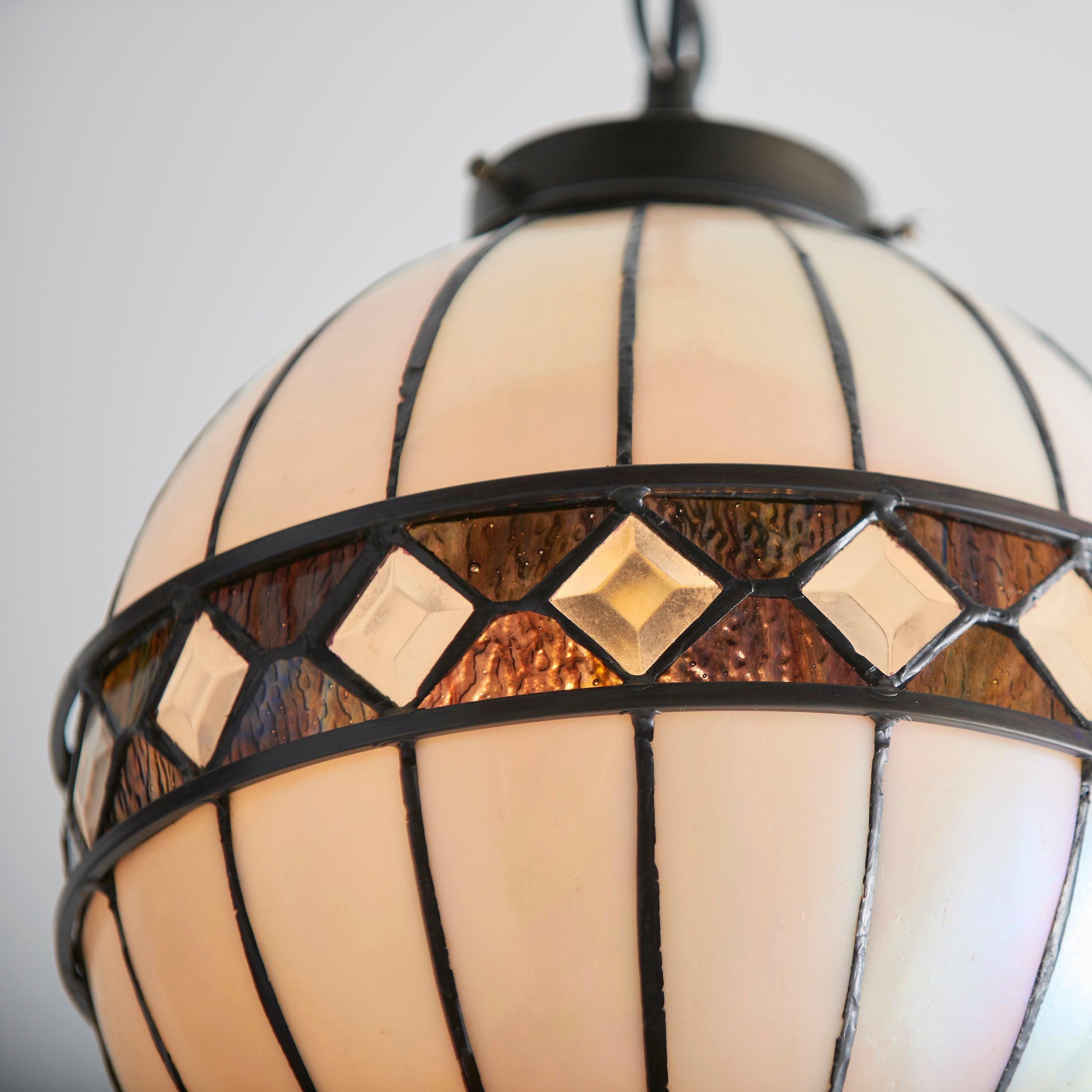 Interiors 1900 Fargo Piccola Lampada da Soffitto Tiffany Globe