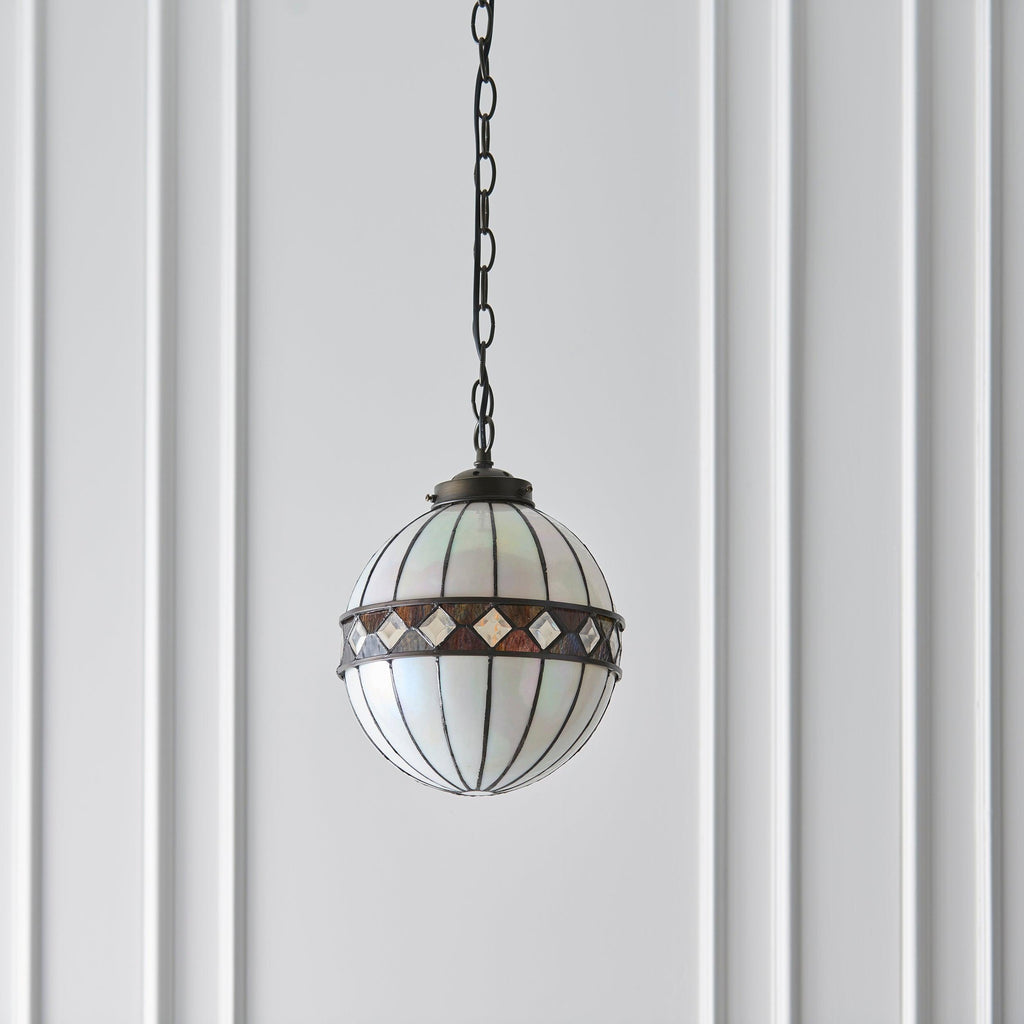 Interiors 1900 Fargo Piccola Lampada da Soffitto Tiffany Globe