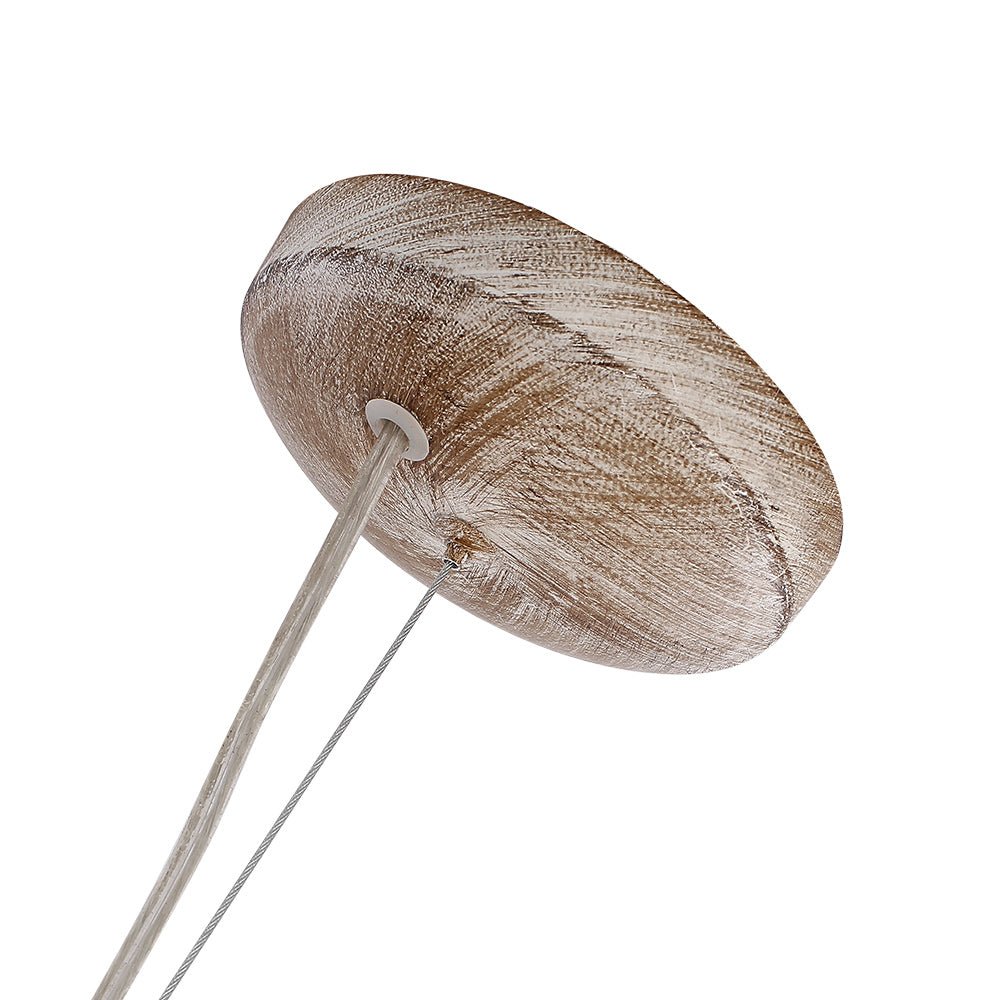 Frendorf | Lampadario Pusteblumen con perline di legno | Design Starburst Fuochi d'artificio