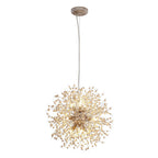 Frendorf | Lampadario Pusteblumen con perline di legno | Design Starburst Fuochi d'artificio