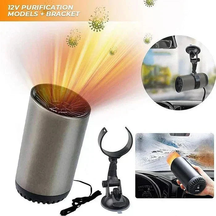 Riscaldatore Auto 12V & Deghiacciatore – Riscaldamento Compatto per Auto con Rotazione a 360°