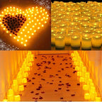Candele LED senza fiamma a batteria – 24–100 pezzi