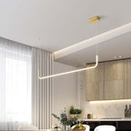 Arisha Moderne LED Lampade a Sospensione Lineare Doppia Cornice