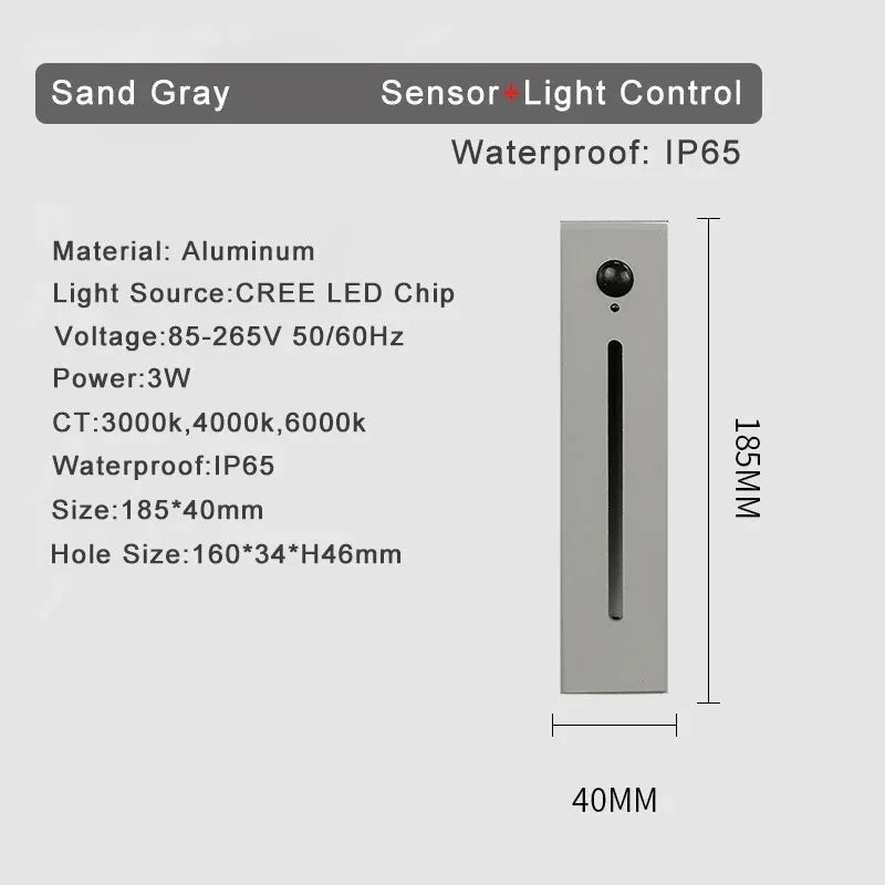 Lampada da Parete con Sensore di Movimento Shadee