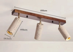 Lampada da soffitto in Travertino
