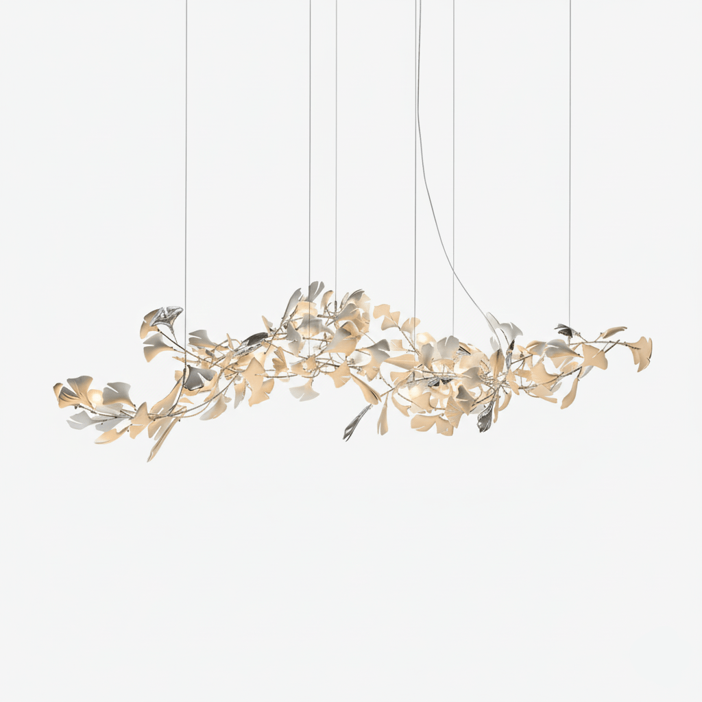 Lampadario in Porcellana Gingko