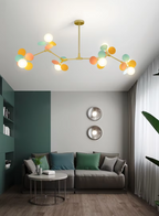 NatureGlow Lampadario a Rami Colorati