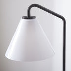 Lampada da Tavolo Cone Moderna in Vetro Latte