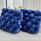 Cuscini decorativi a nodo in set da 2 – Morbidi e Decorativi | Perfetti per divano, letto e soggiorno