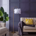 Lampada da Terra con Piume – Elegante Lampada da Terra con Decorative Piume