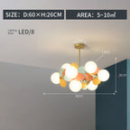 Arisha Moderni Bellissimi Soffitto LED Lampadari Acrilico Vetro